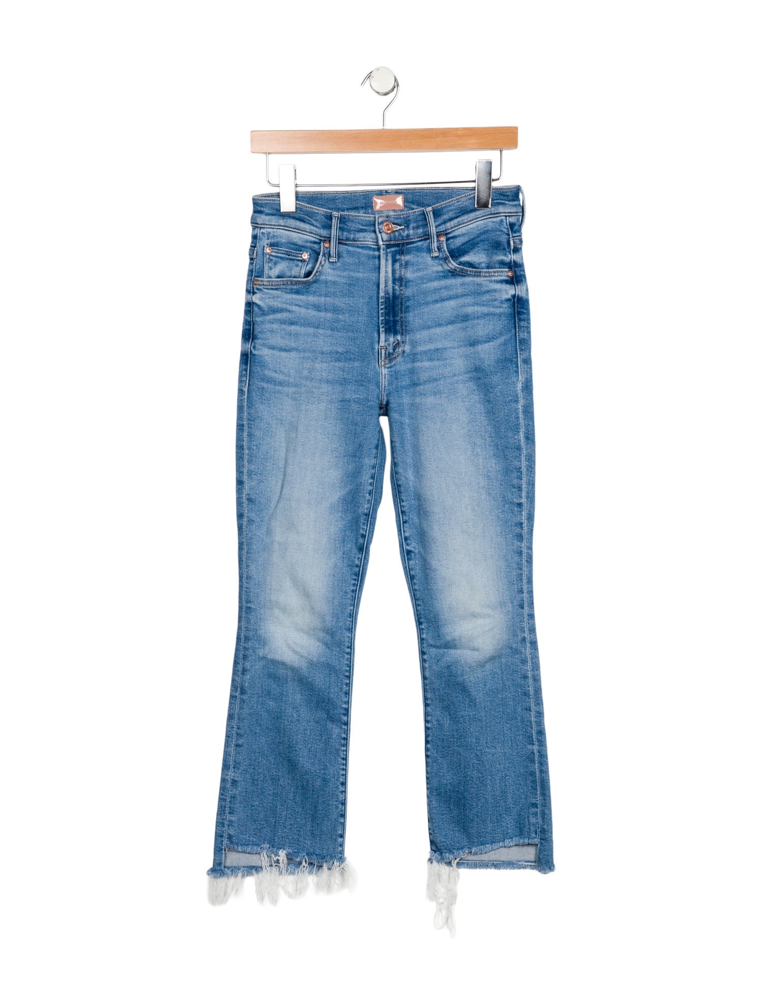 Mother Mid-Rise Straight Leg Jeans