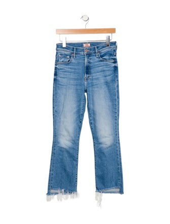 Mother Mid-Rise Straight Leg Jeans