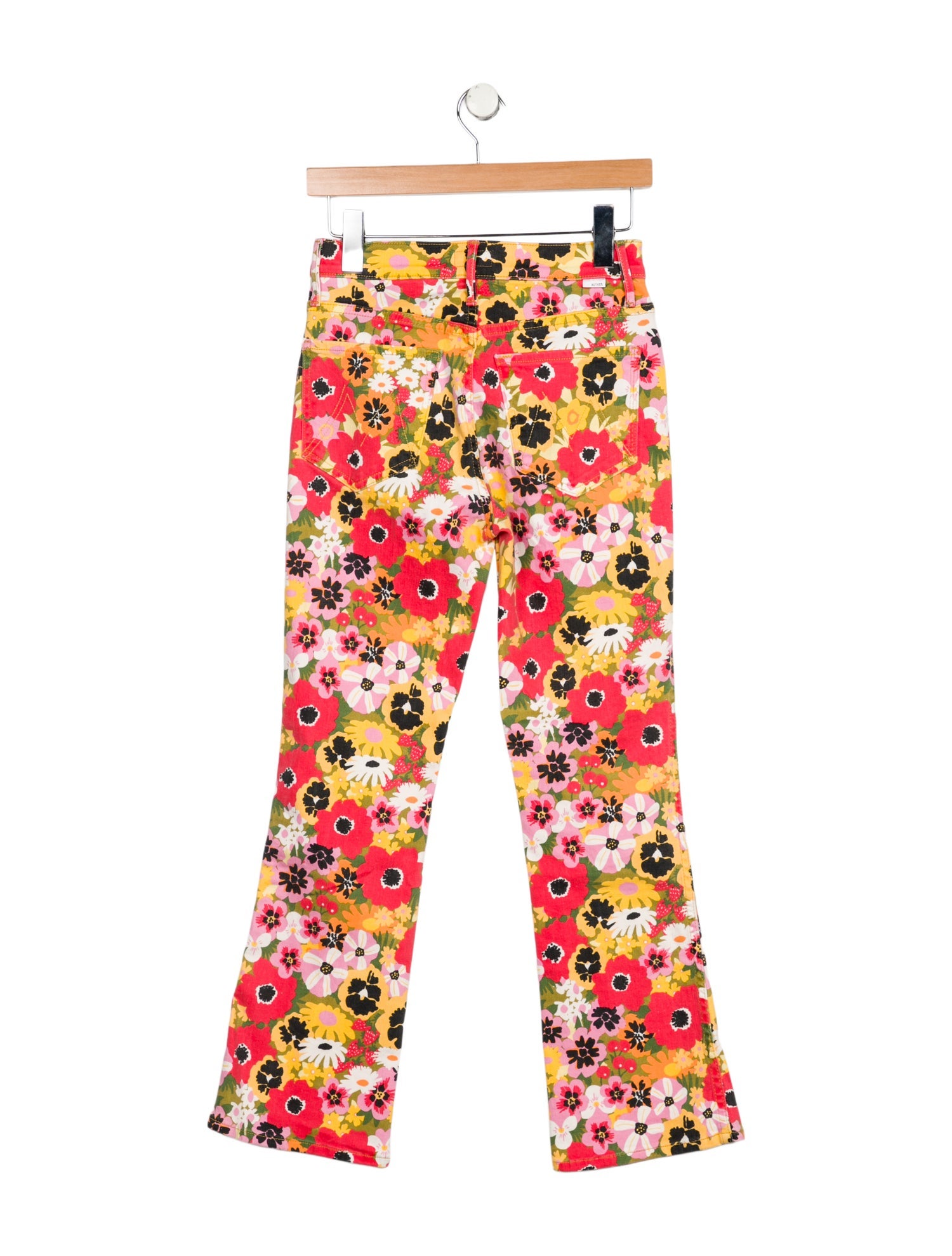 Mother Floral Print Wide Leg Pants