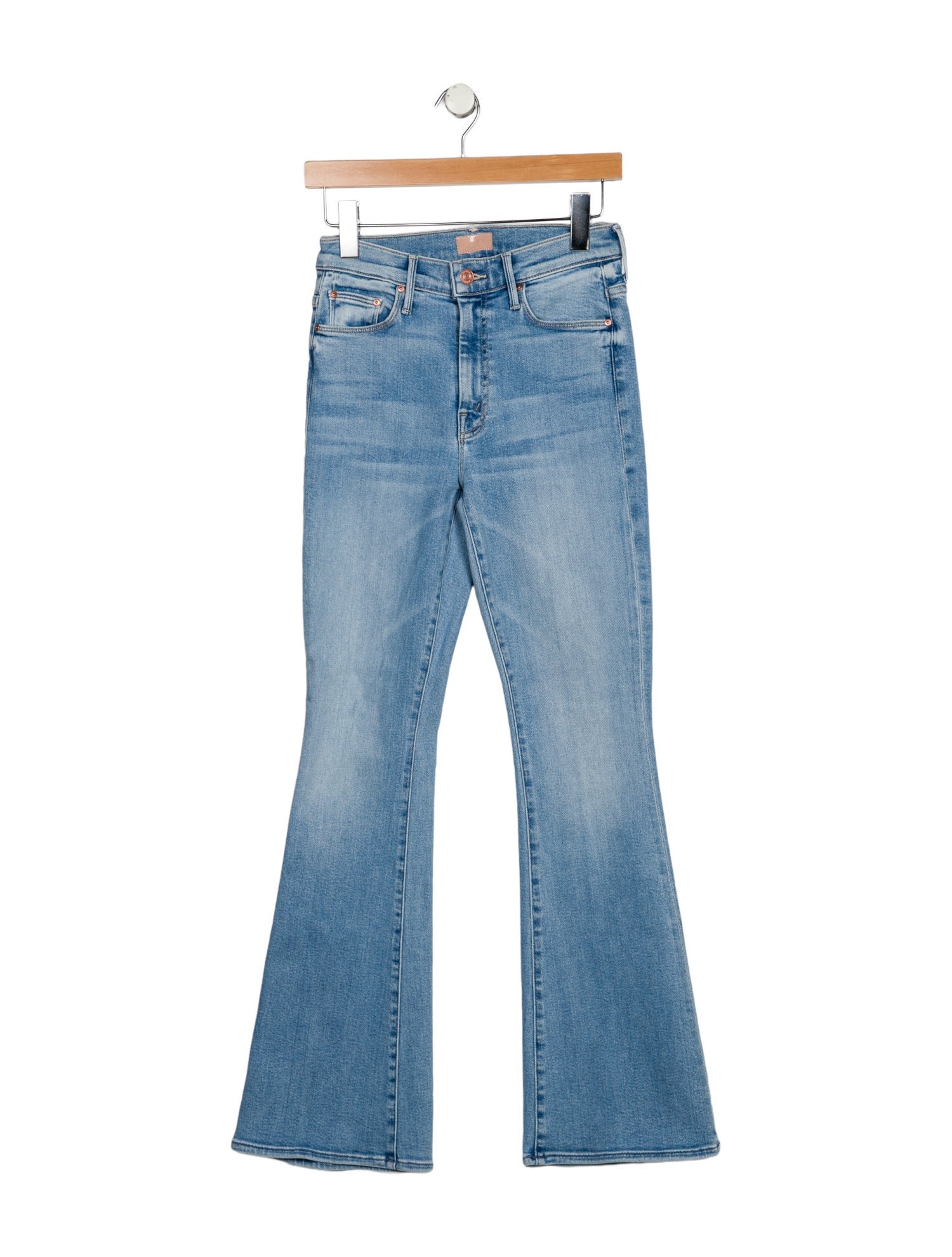Mother Mid-Rise Wide Leg Jeans