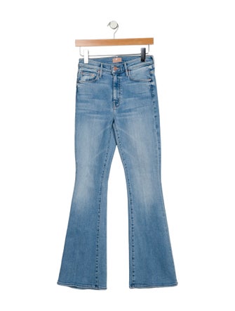 Mother Mid-Rise Wide Leg Jeans