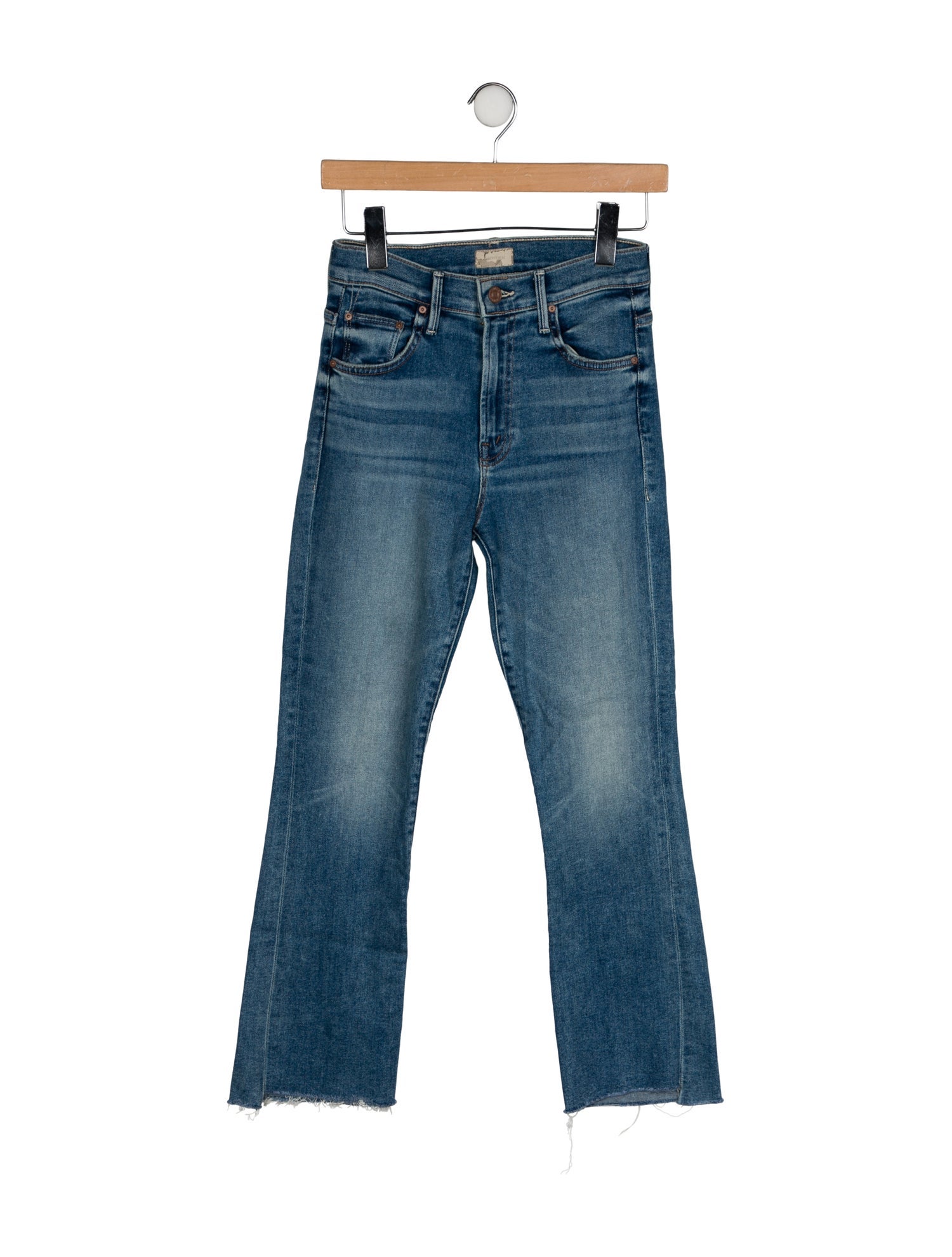 Mother Mid-Rise Straight Leg Jeans