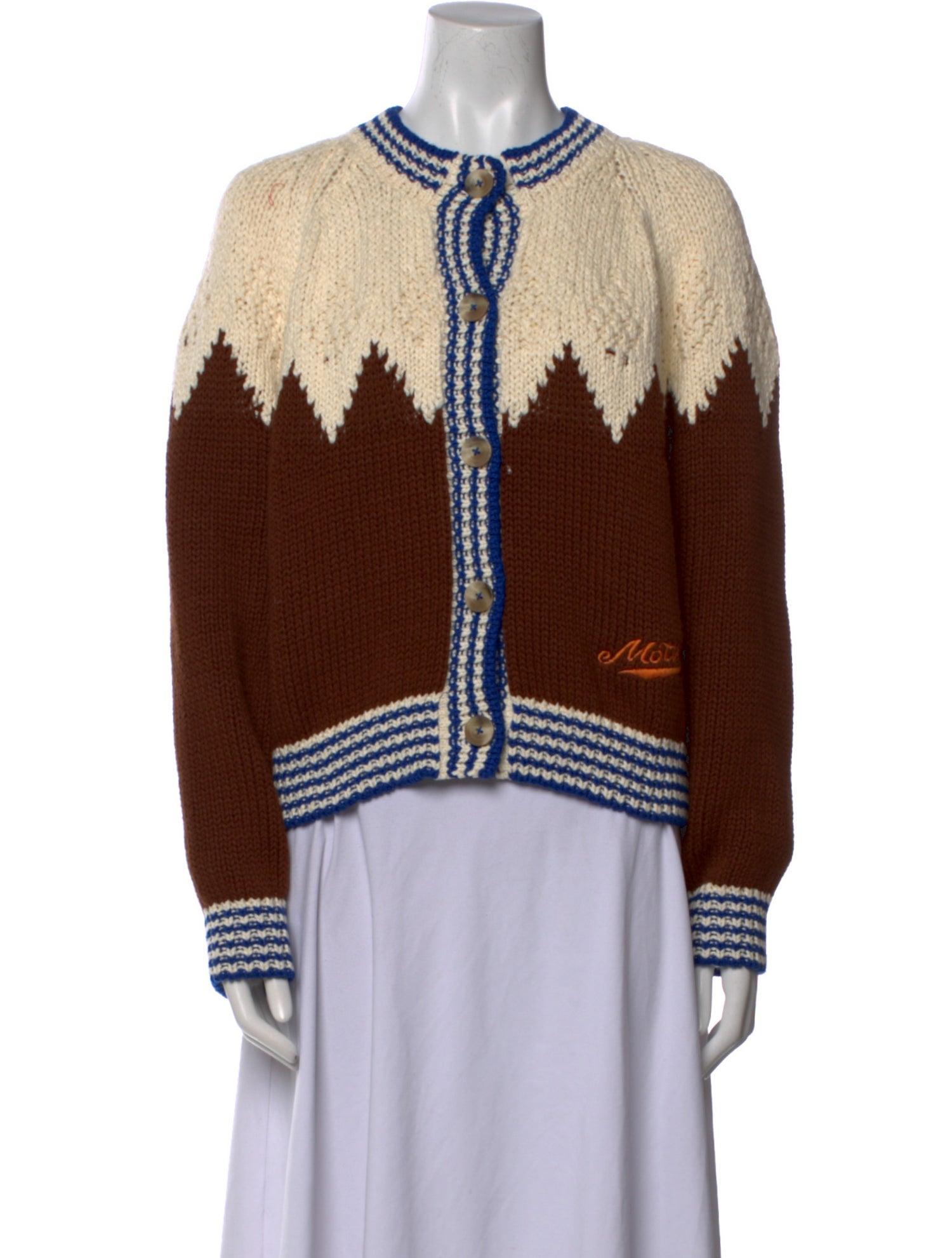 Mother Printed Crew Neck Sweater