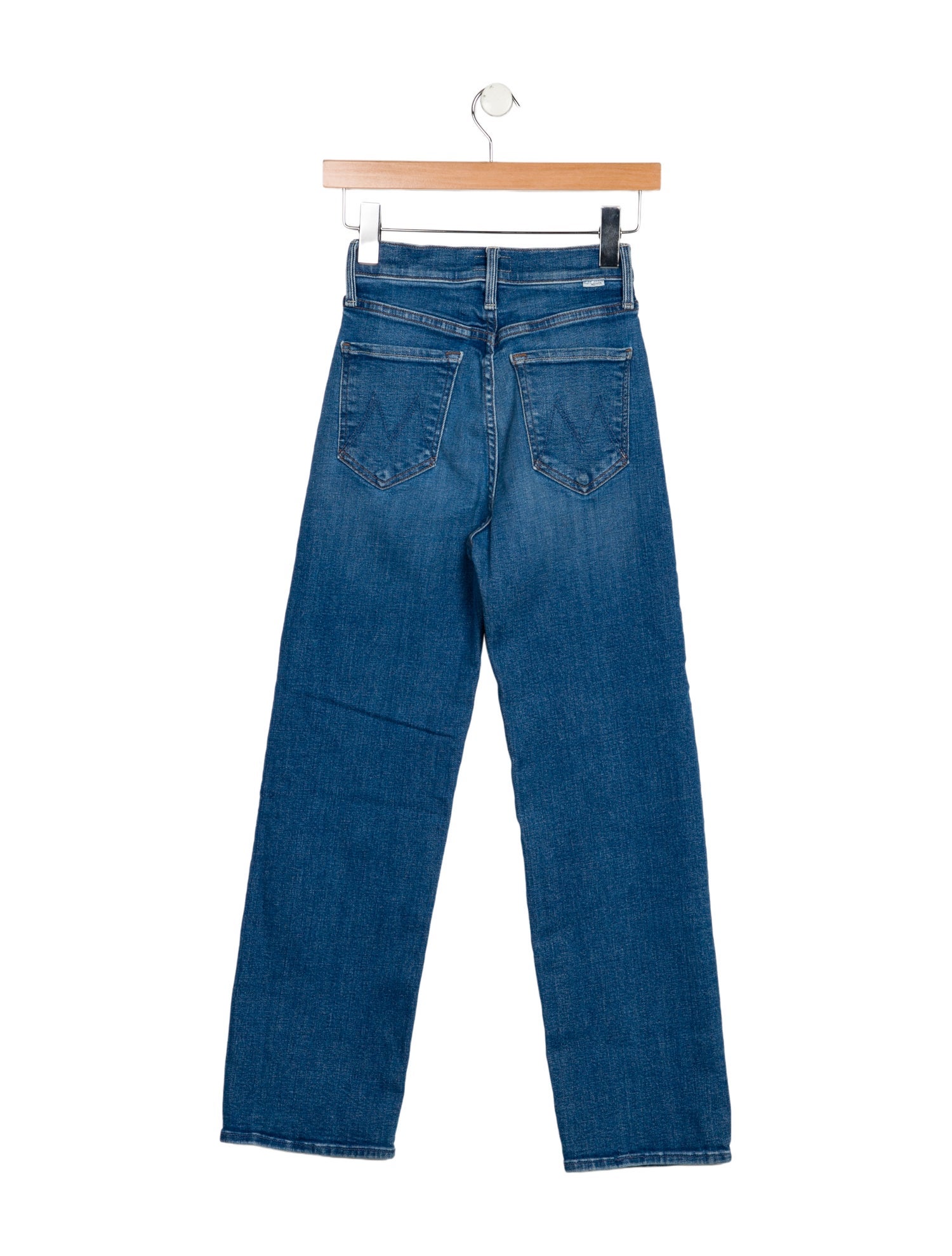 Mother Mid-Rise Straight Leg Jeans