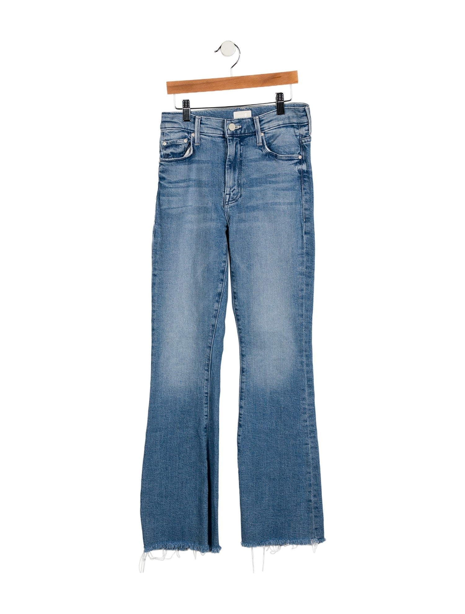 Mother Mid-Rise Wide Leg Jeans