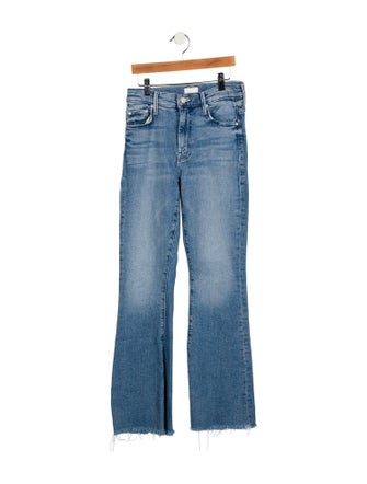 Mother Mid-Rise Wide Leg Jeans