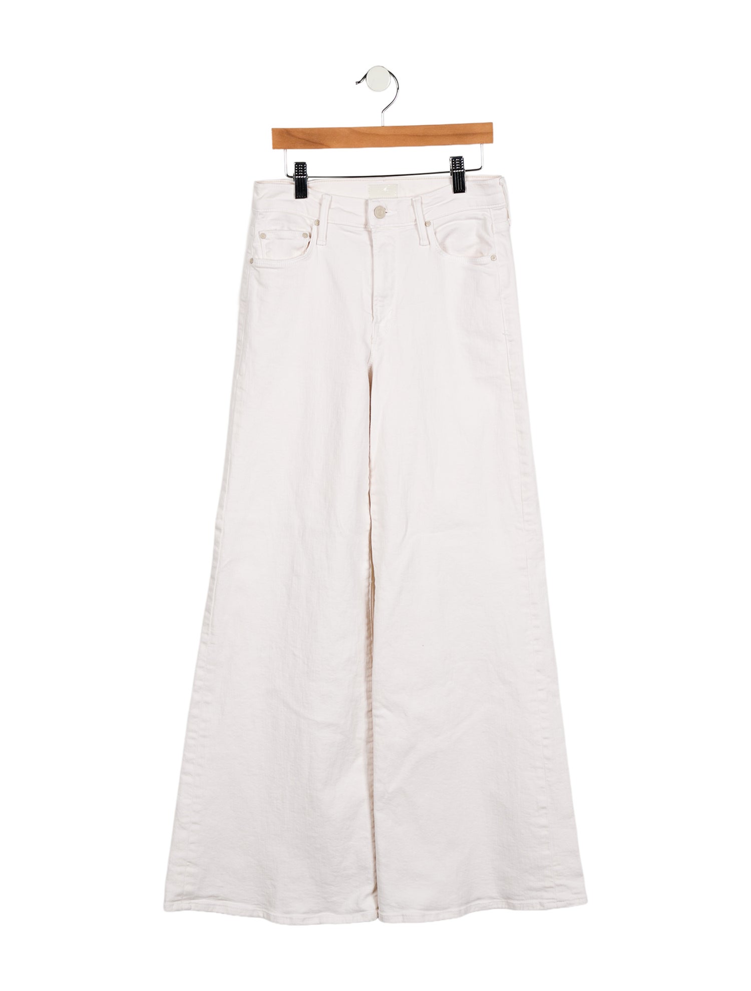 Mother Mid-Rise Wide Leg Jeans