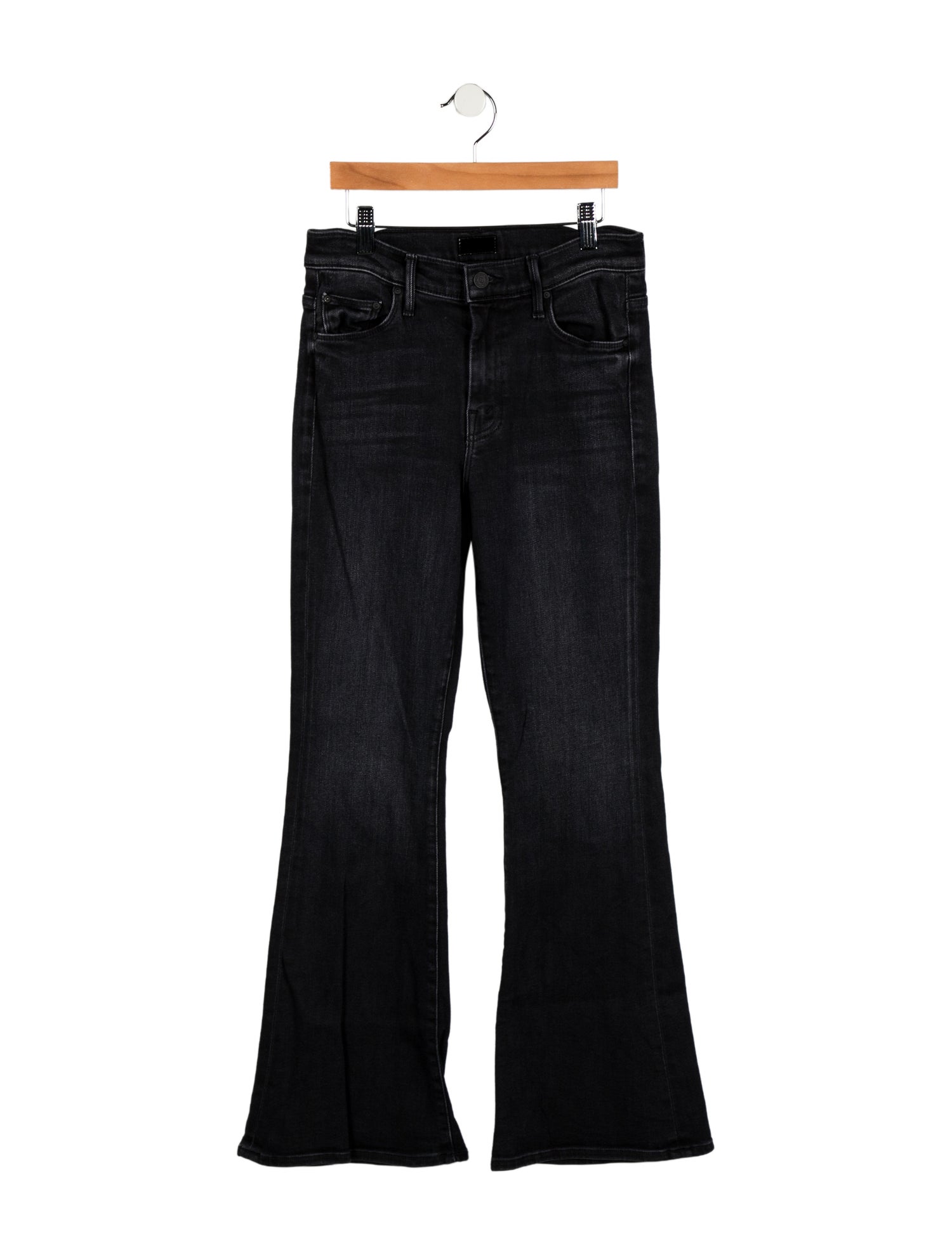 Mother Mid-Rise Wide Leg Jeans