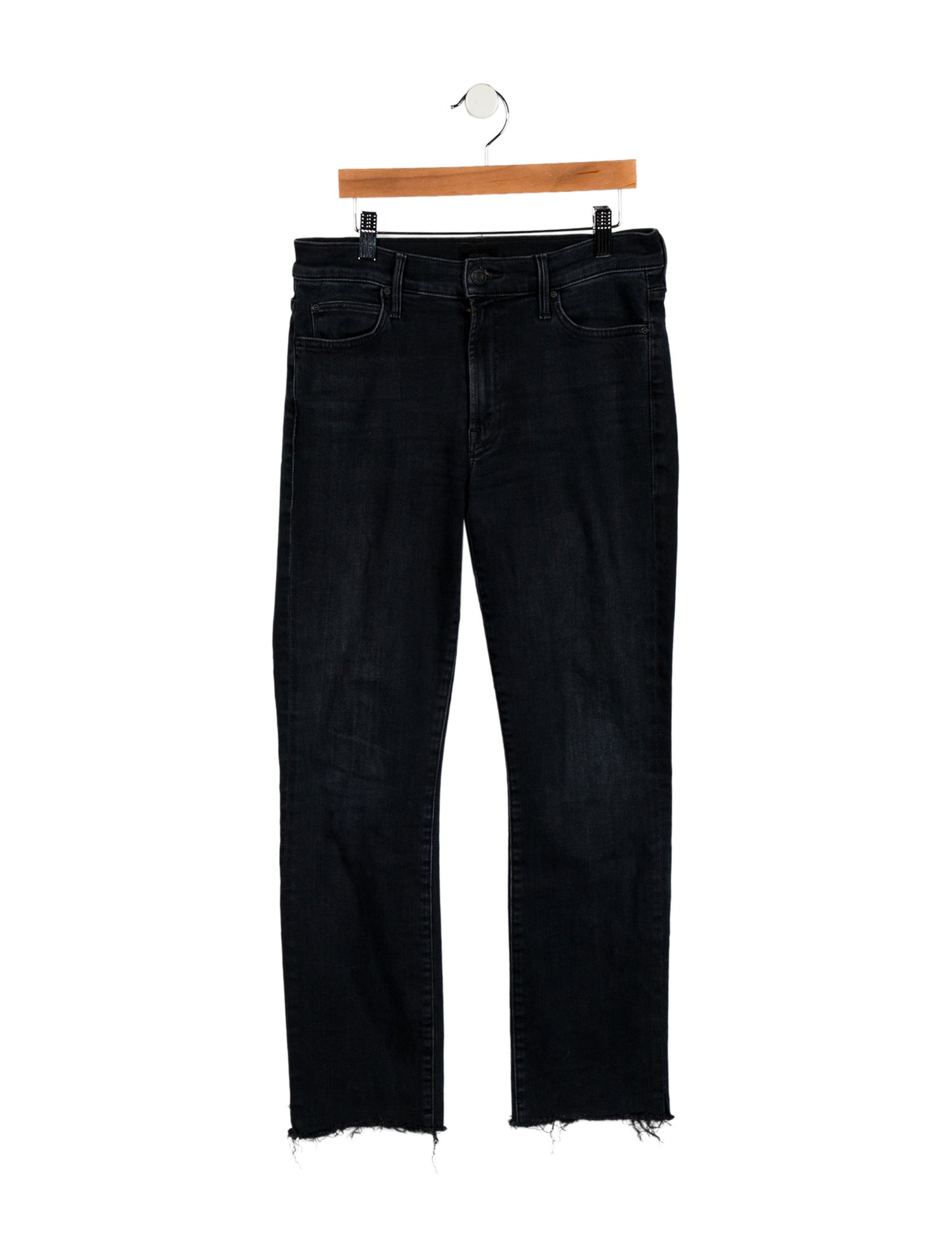 Mother Mid-Rise Straight Leg Jeans