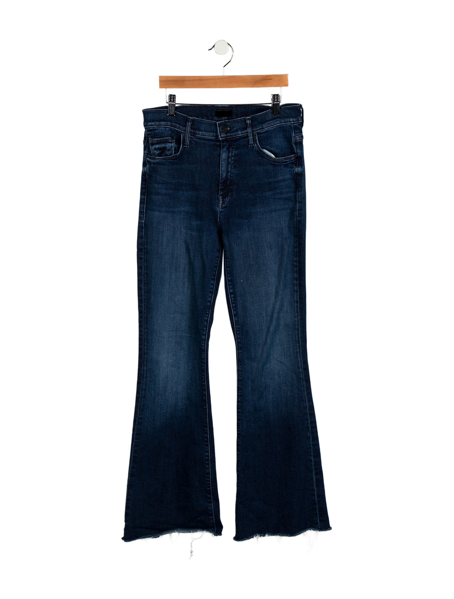 Mother Mid-Rise Wide Leg Jeans
