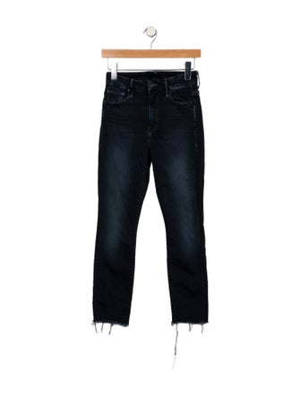 Mother Mid-Rise Straight Leg Jeans