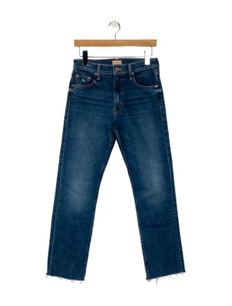 Mother Mid-Rise Straight Leg Jeans