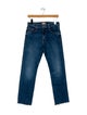 Mother Mid-Rise Straight Leg Jeans
