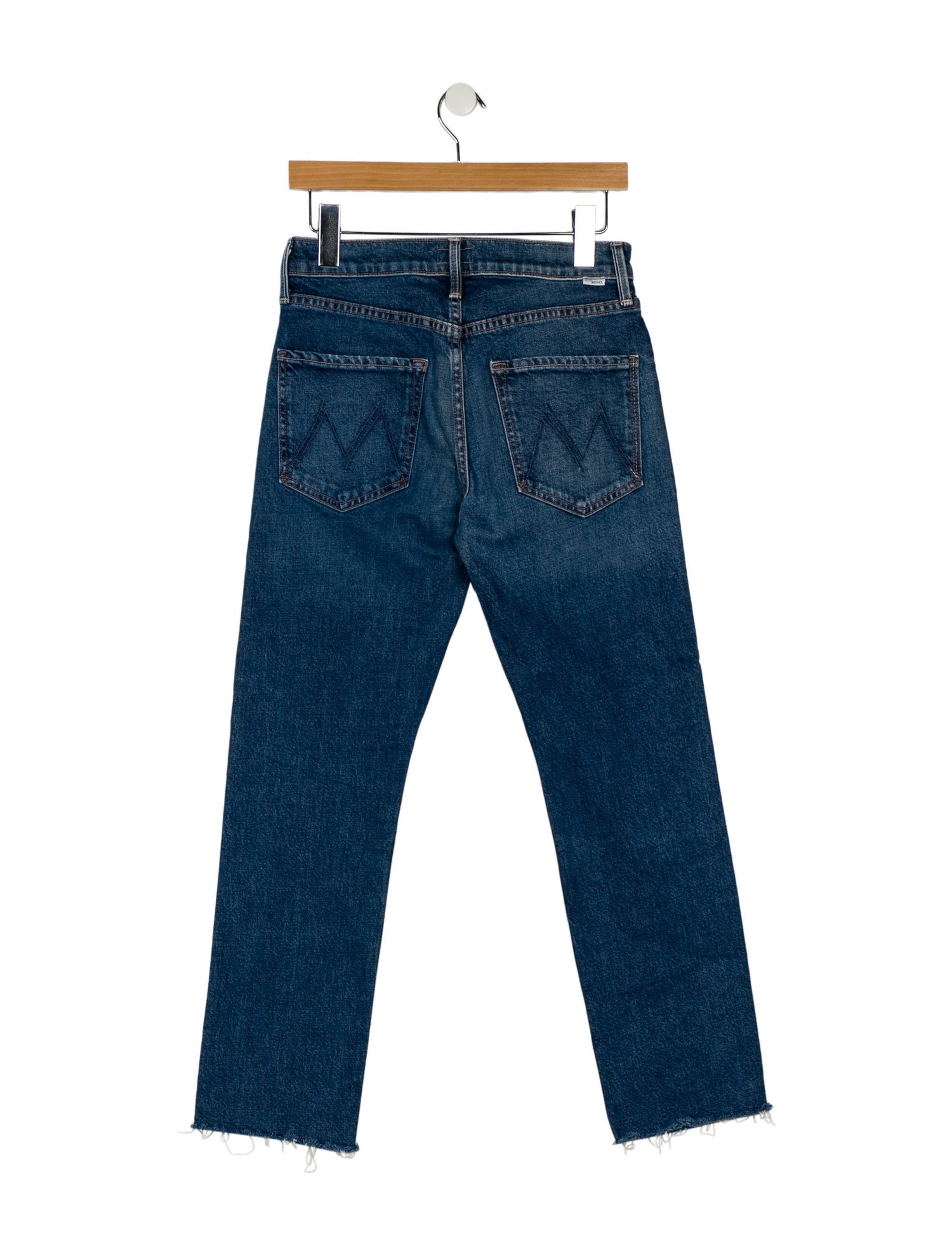Mother Mid-Rise Straight Leg Jeans