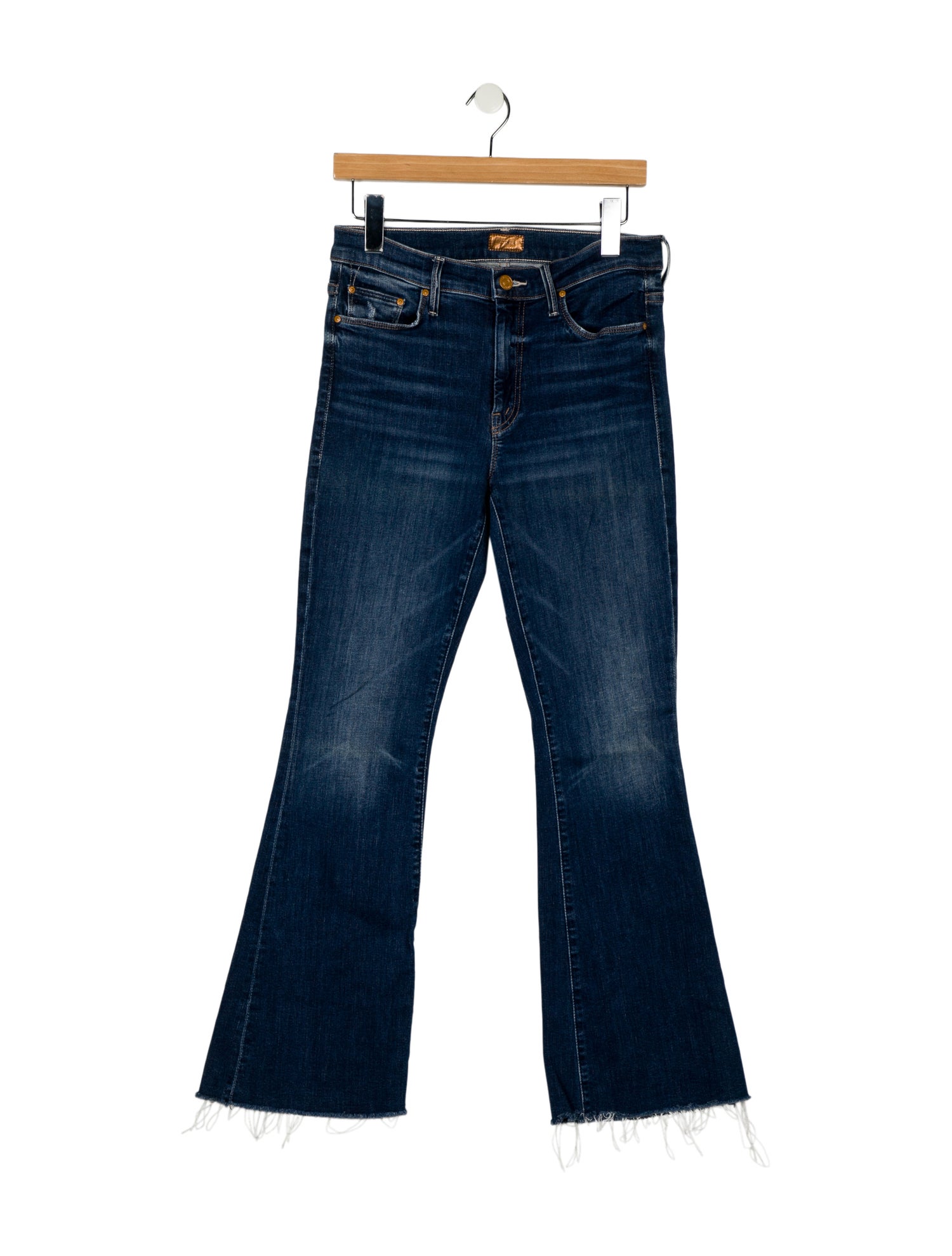 Mother Mid-Rise Wide Leg Jeans