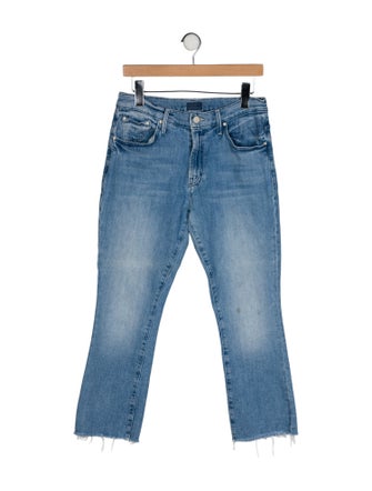Mother Mid-Rise Straight Leg Jeans
