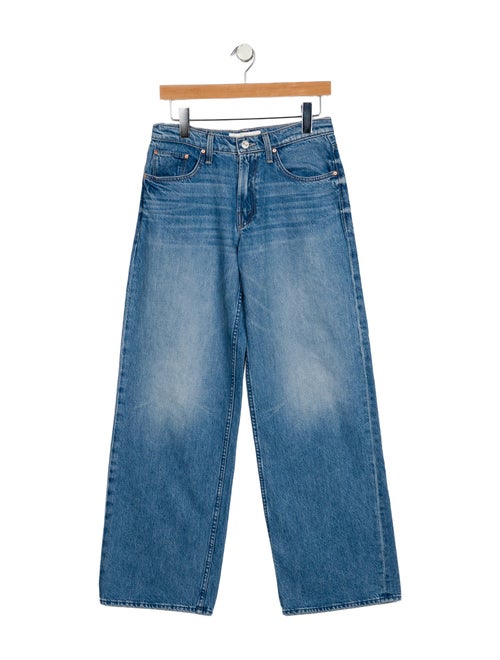 Mother Mid-Rise Wide Leg Jeans
