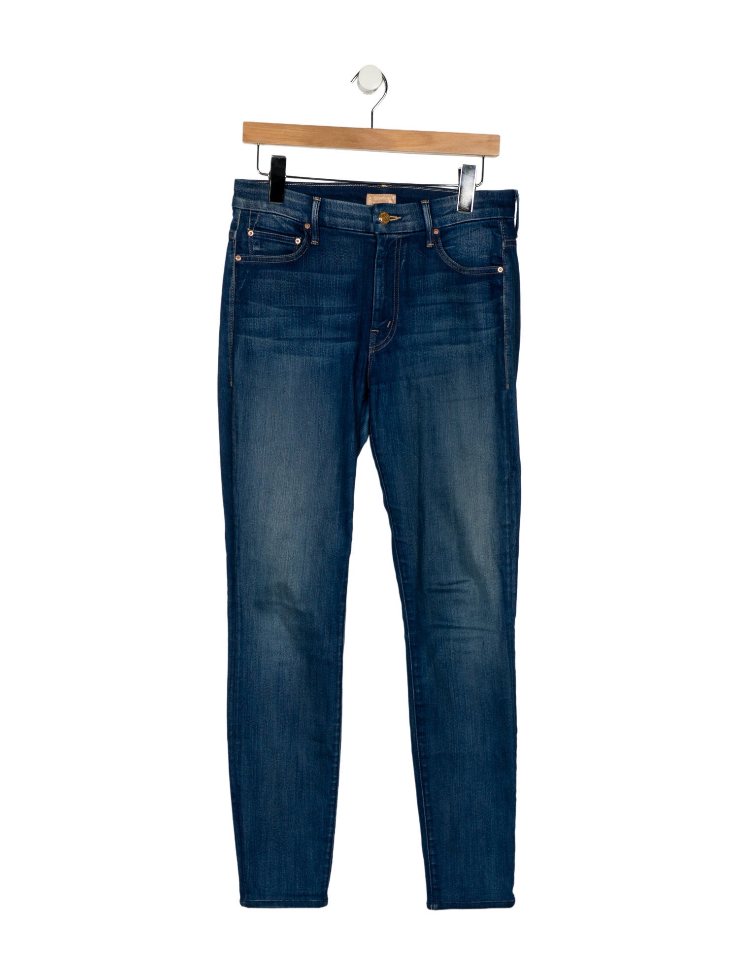 Mother Mid-Rise Skinny Leg Jeans
