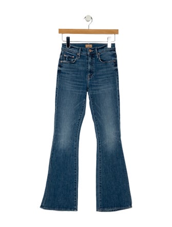 Mother Mid-Rise Wide Leg Jeans