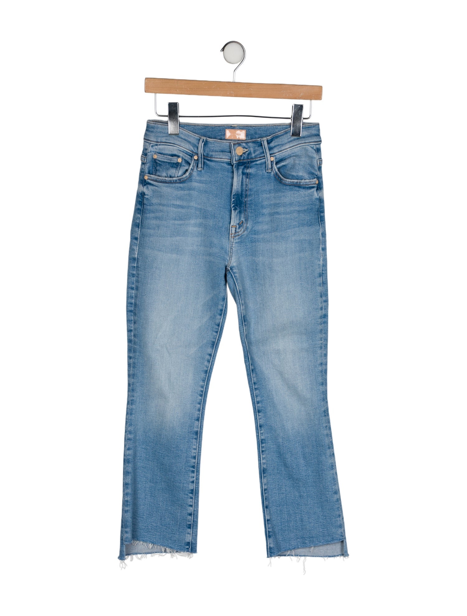 Mother Mid-Rise Straight Leg Jeans