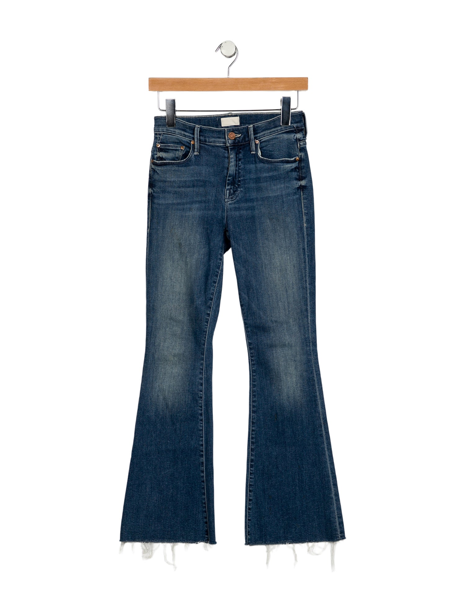 Mother Mid-Rise Wide Leg Jeans