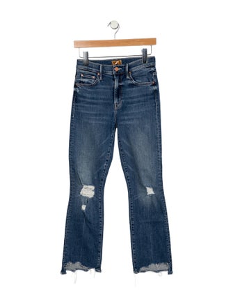 Mother Mid-Rise Straight Leg Jeans