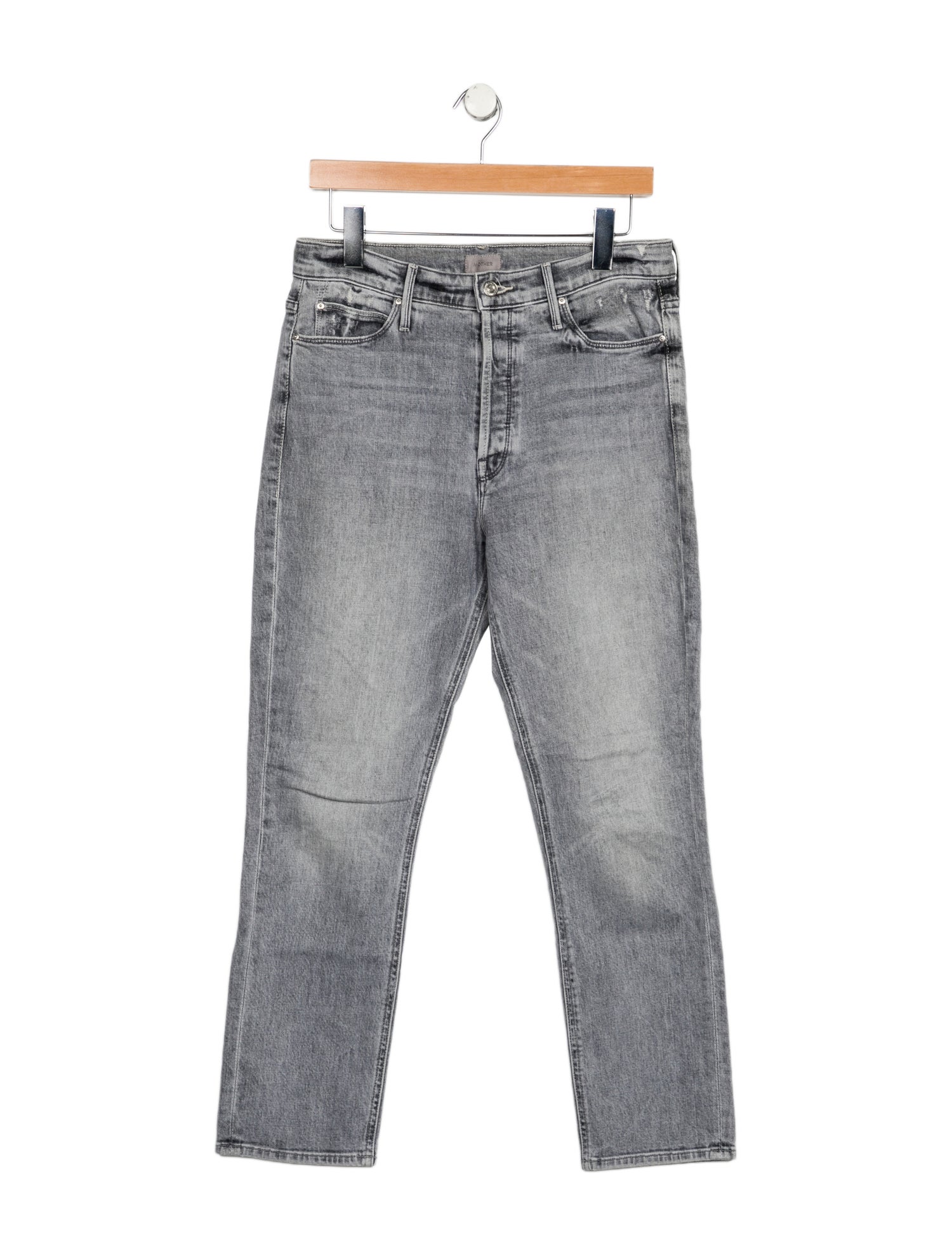 Mother Mid-Rise Straight Leg Jeans