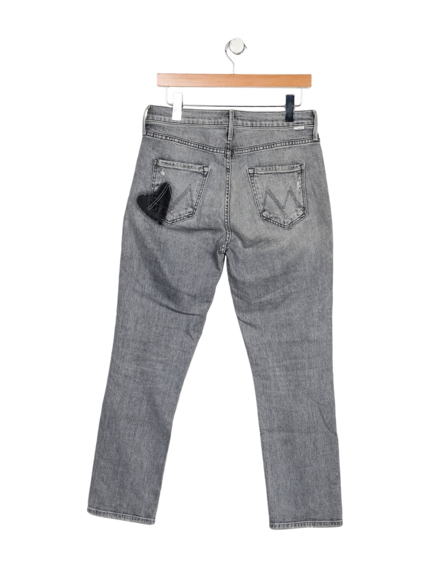 Mother Mid-Rise Straight Leg Jeans