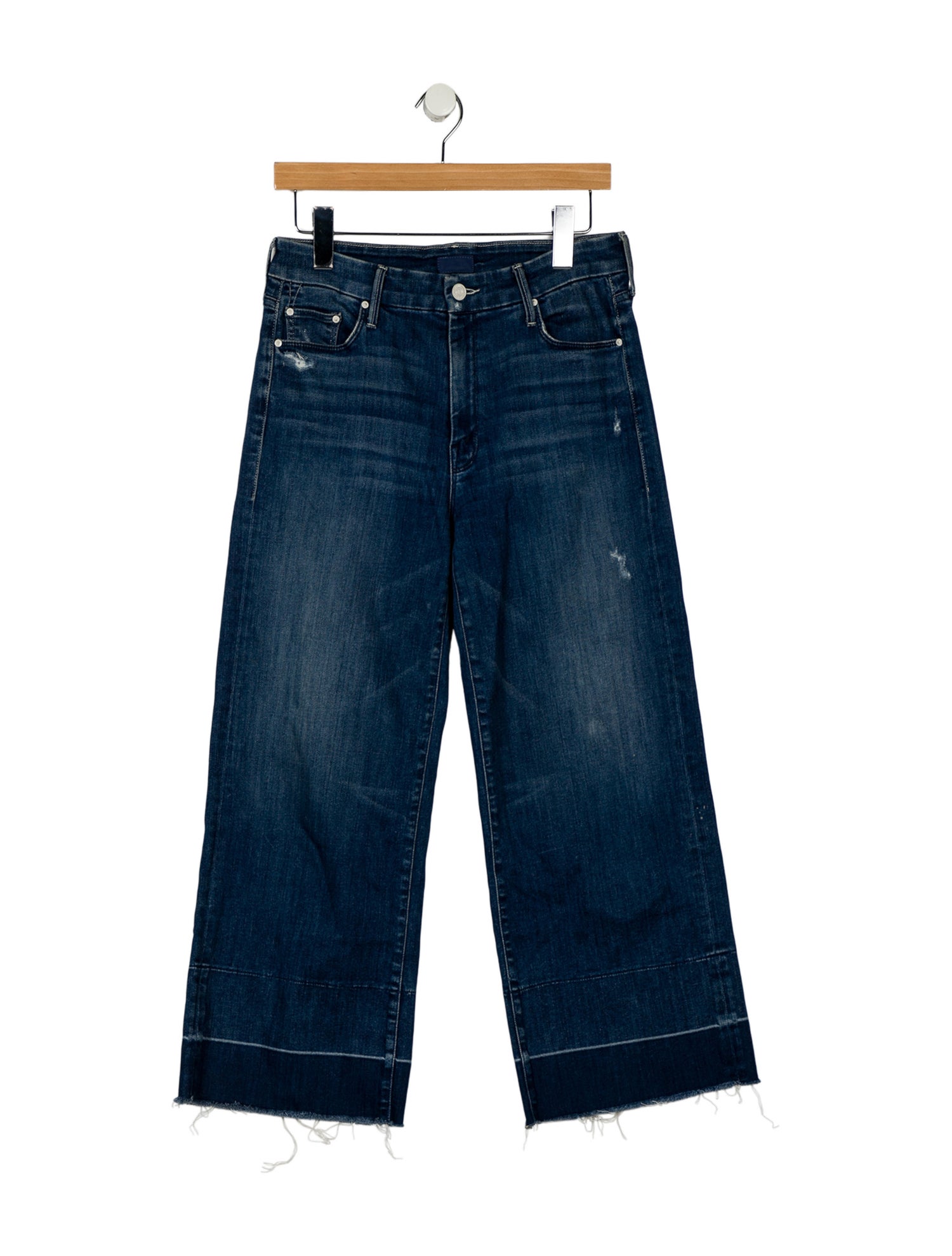 Mother Mid-Rise Wide Leg Jeans