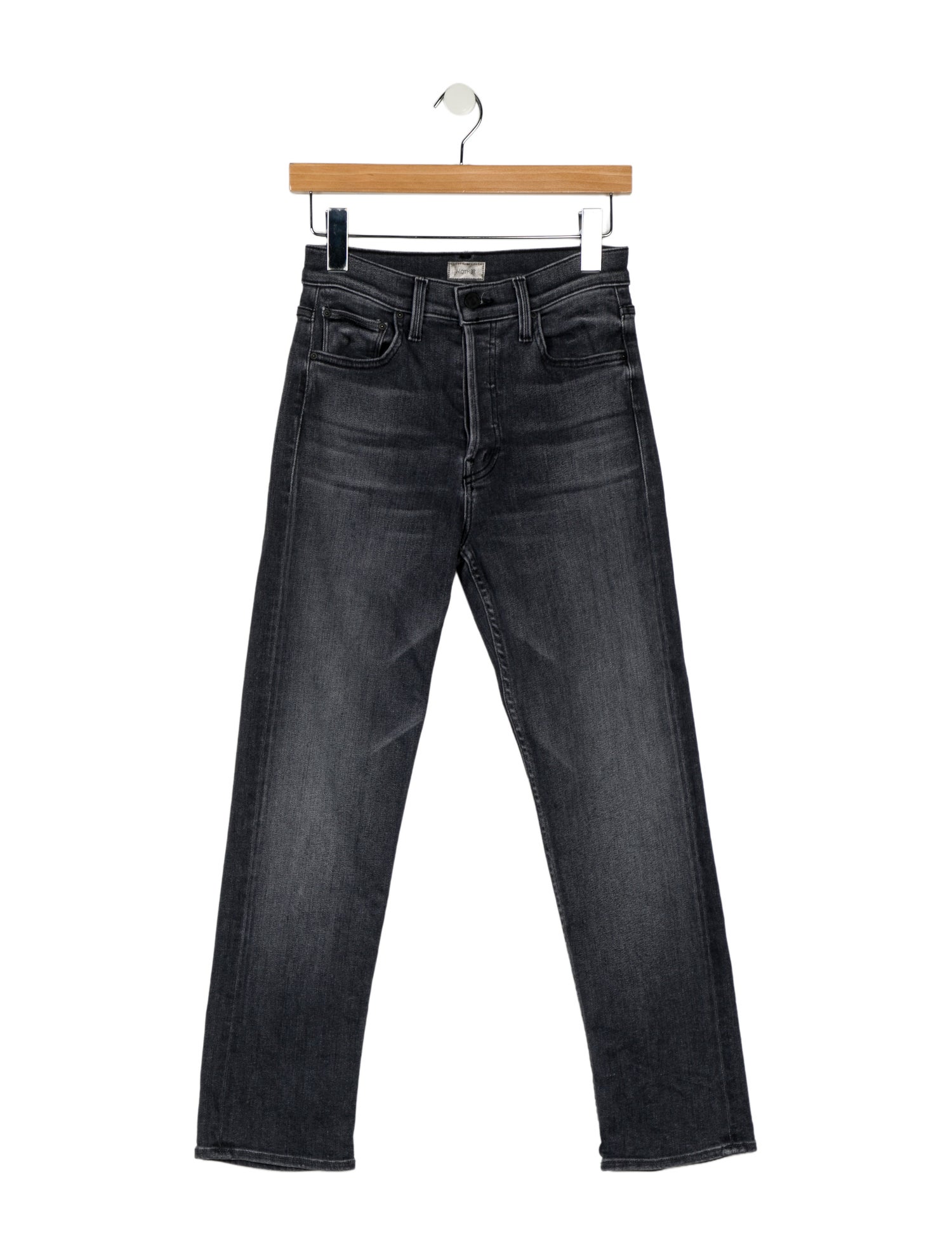 Mother Mid-Rise Straight Leg Jeans