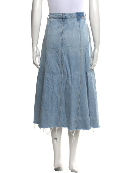 Mother Distressed Accents Midi Length Skirt