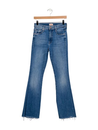 Mother Mid-Rise Wide Leg Jeans