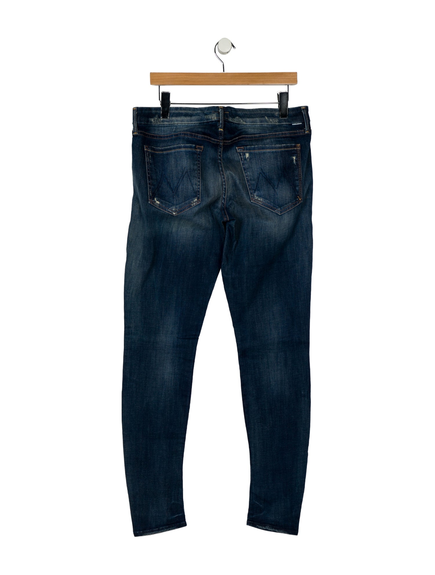Mother Mid-Rise Skinny Leg Jeans