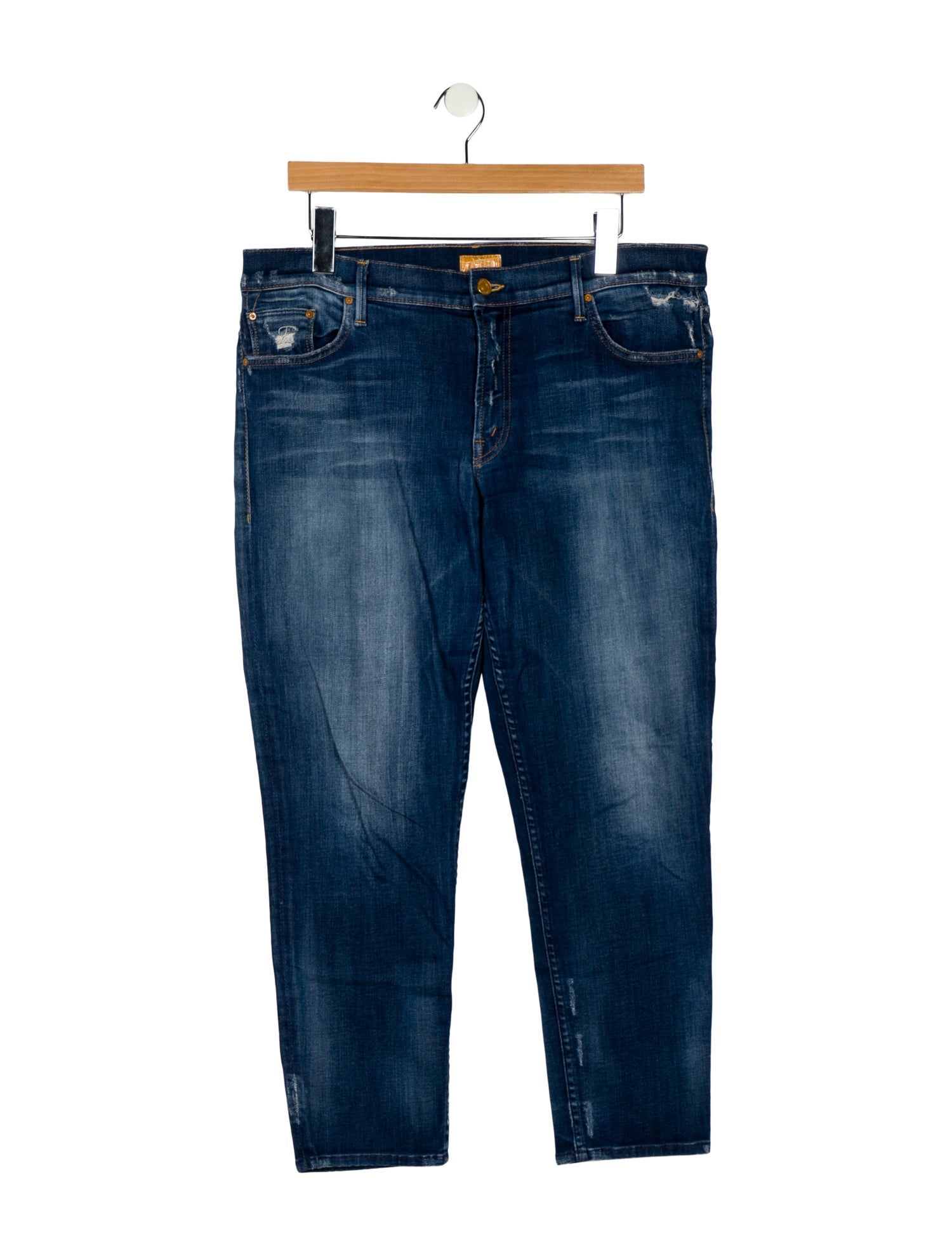 Mother High-Rise Straight Leg Jeans