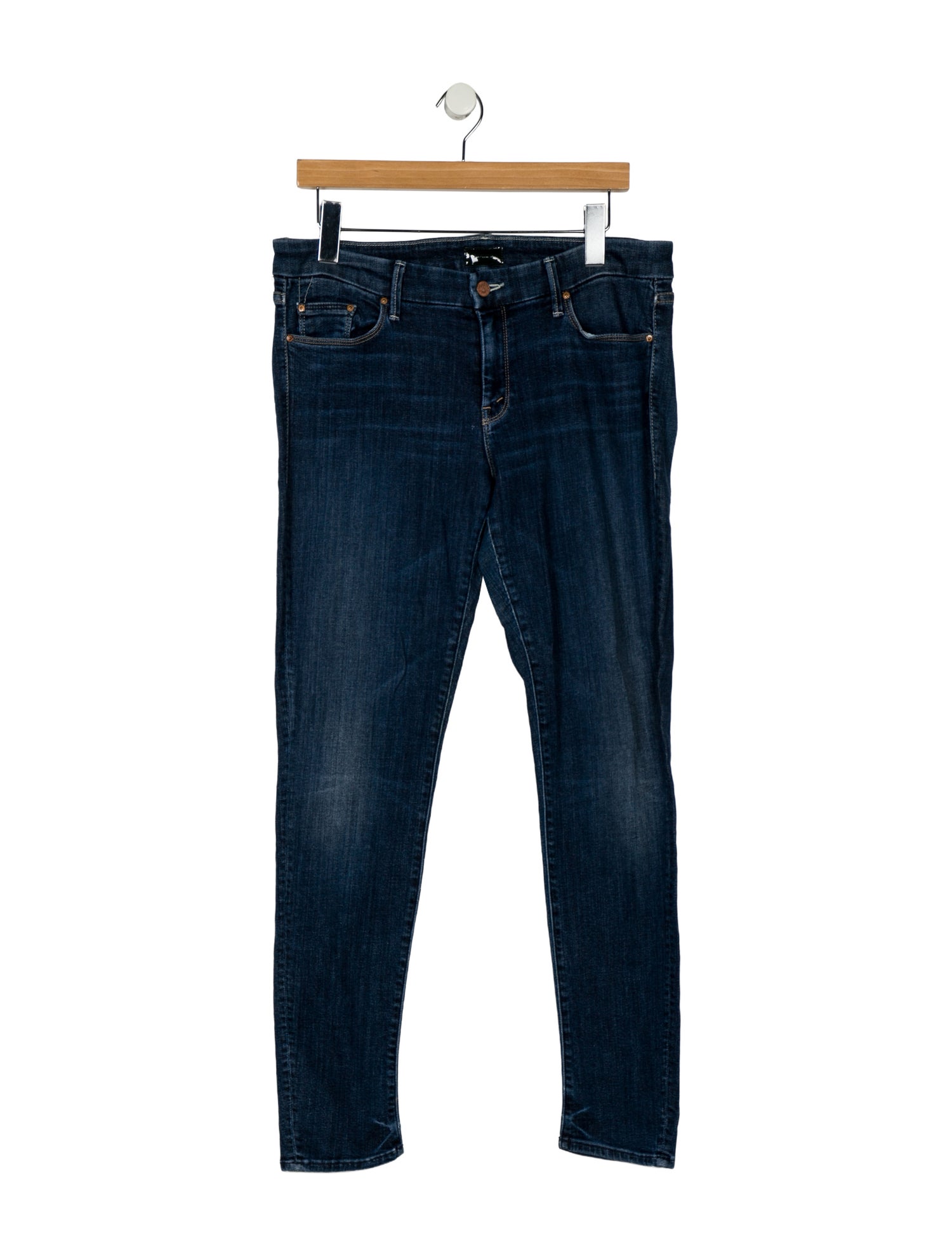 Mother Mid-Rise Skinny Leg Jeans