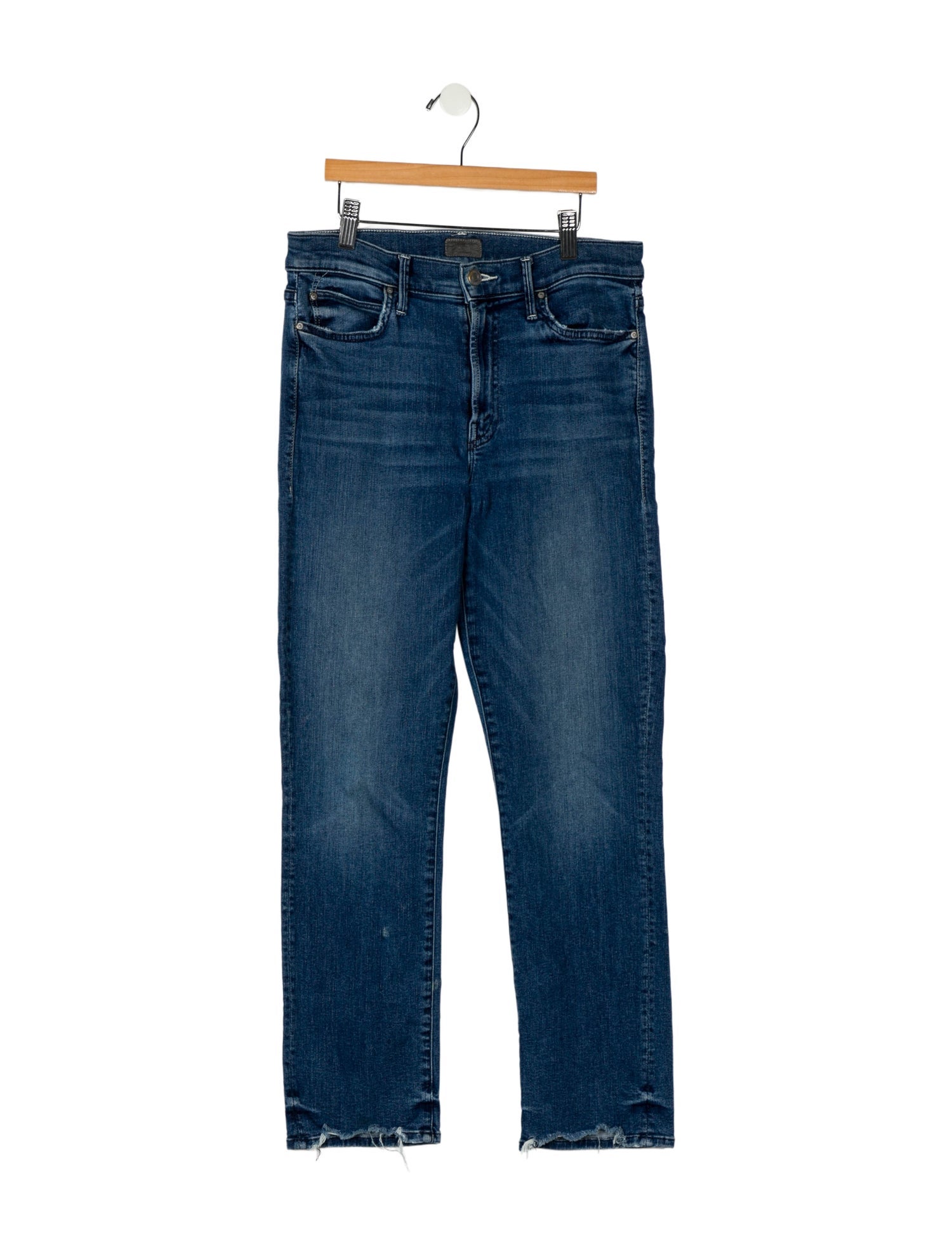 Mother Mid-Rise Straight Leg Jeans