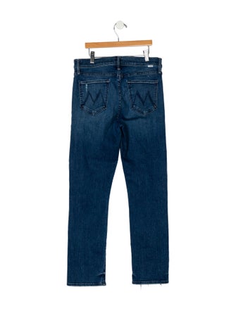 Mother Mid-Rise Straight Leg Jeans
