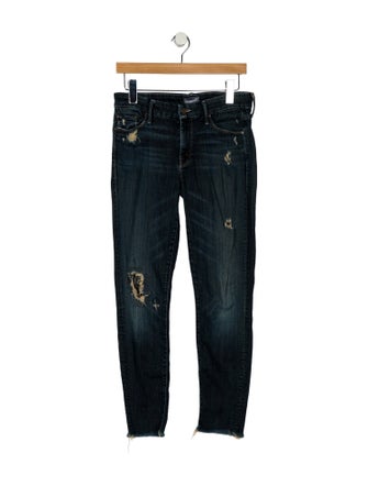 Mother Mid-Rise Skinny Leg Jeans