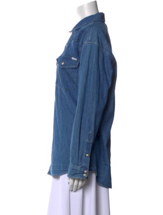 Mother Long Sleeve Button-Up Top