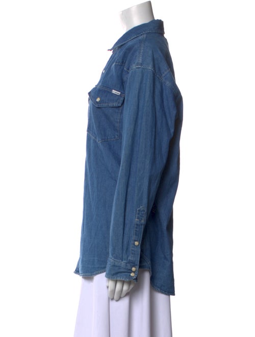 Mother Long Sleeve Button-Up Top