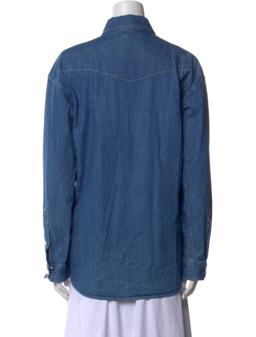 Mother Long Sleeve Button-Up Top