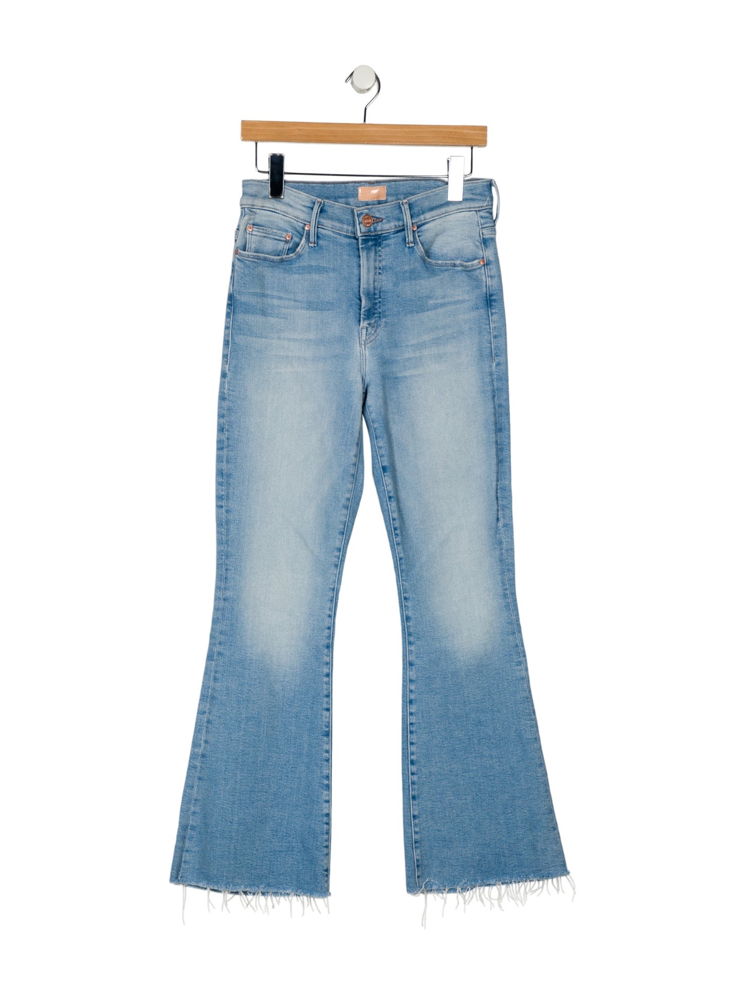 Mother Mid-Rise Wide Leg Jeans