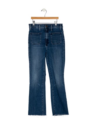 Mother Mid-Rise Straight Leg Jeans