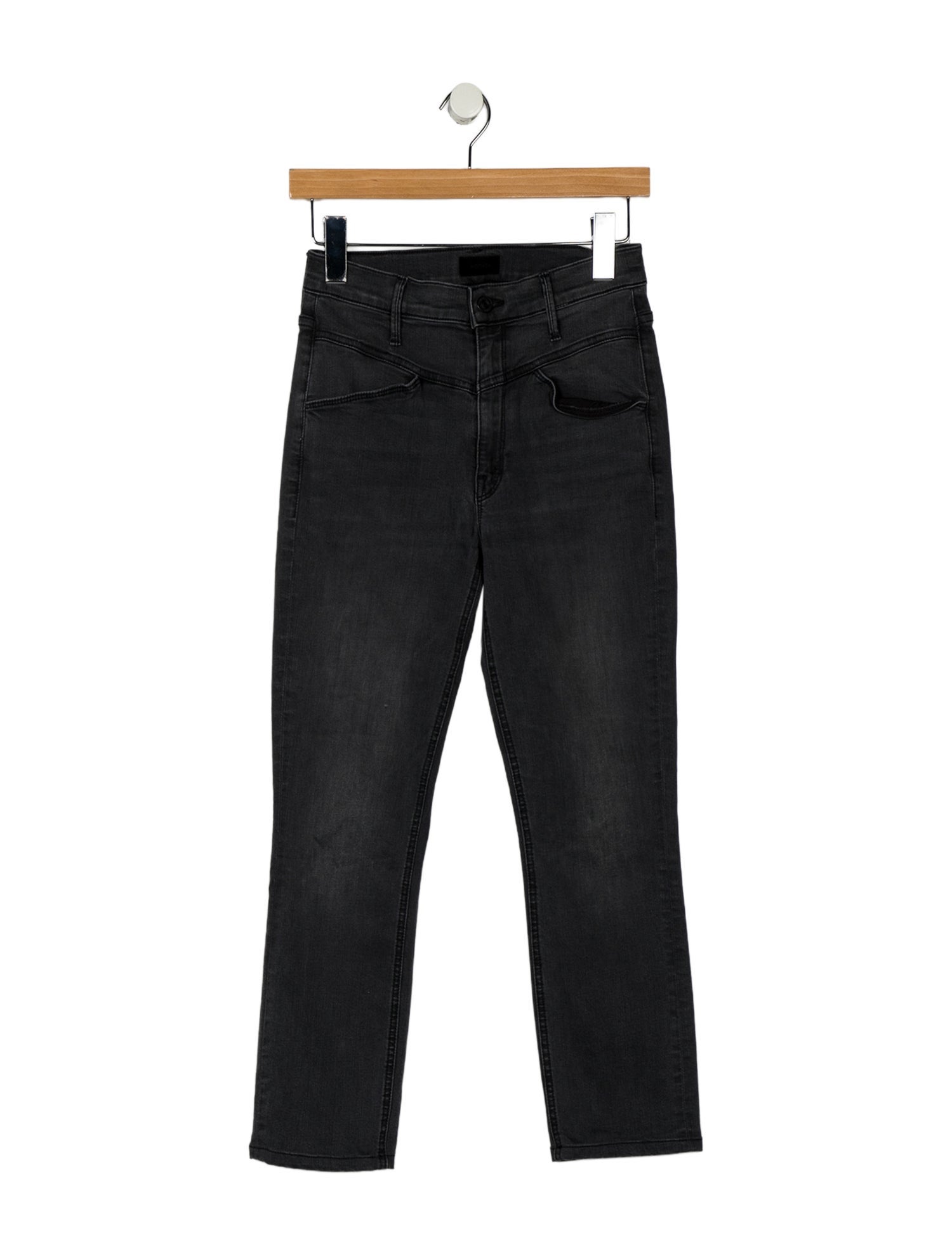 Mother Mid-Rise Straight Leg Jeans