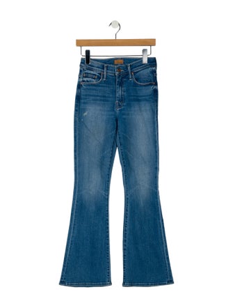 Mother Mid-Rise Wide Leg Jeans