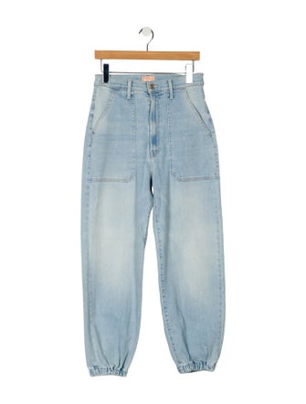 Mother High-Rise Straight Leg Jeans