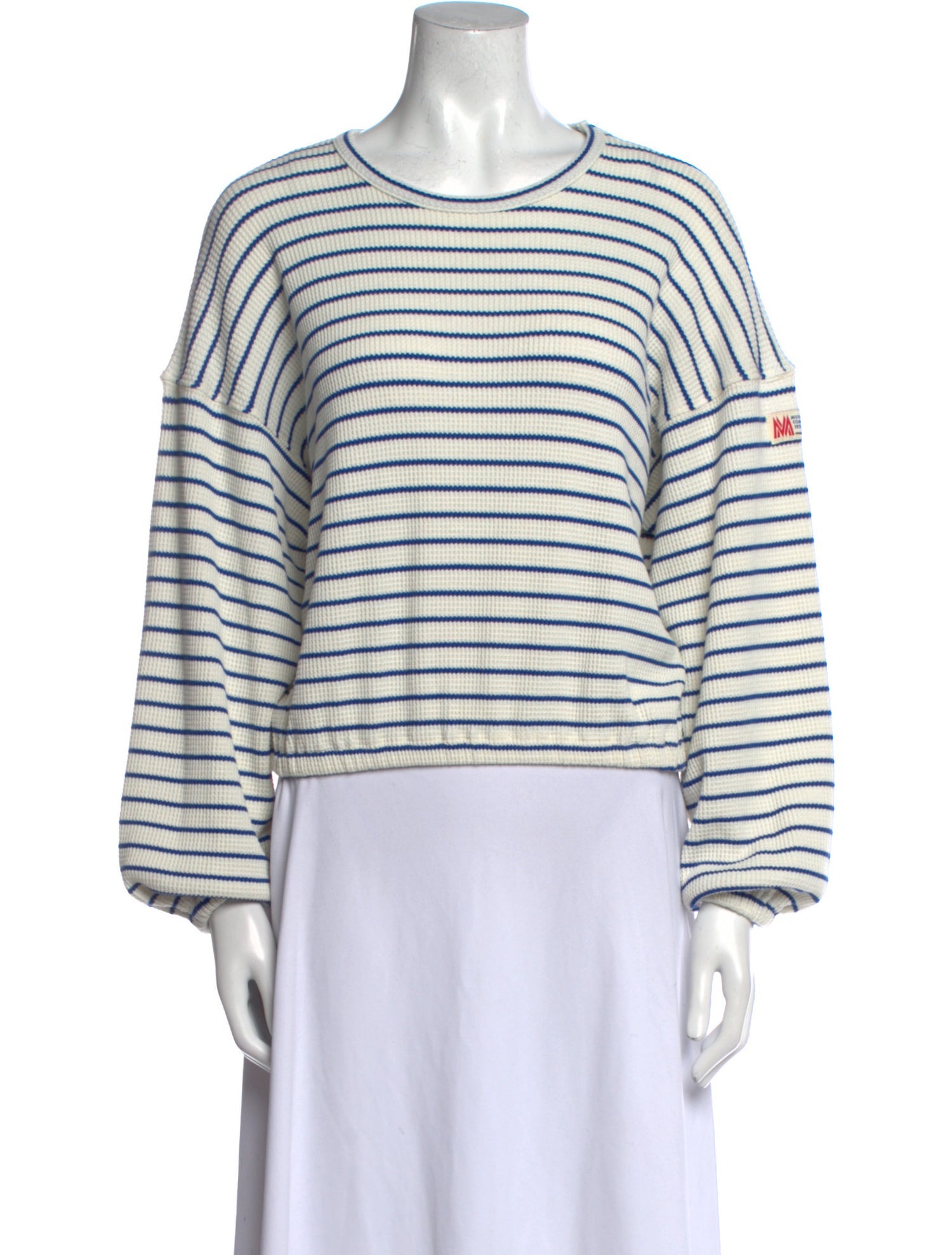 Mother Striped Scoop Neck T-Shirt