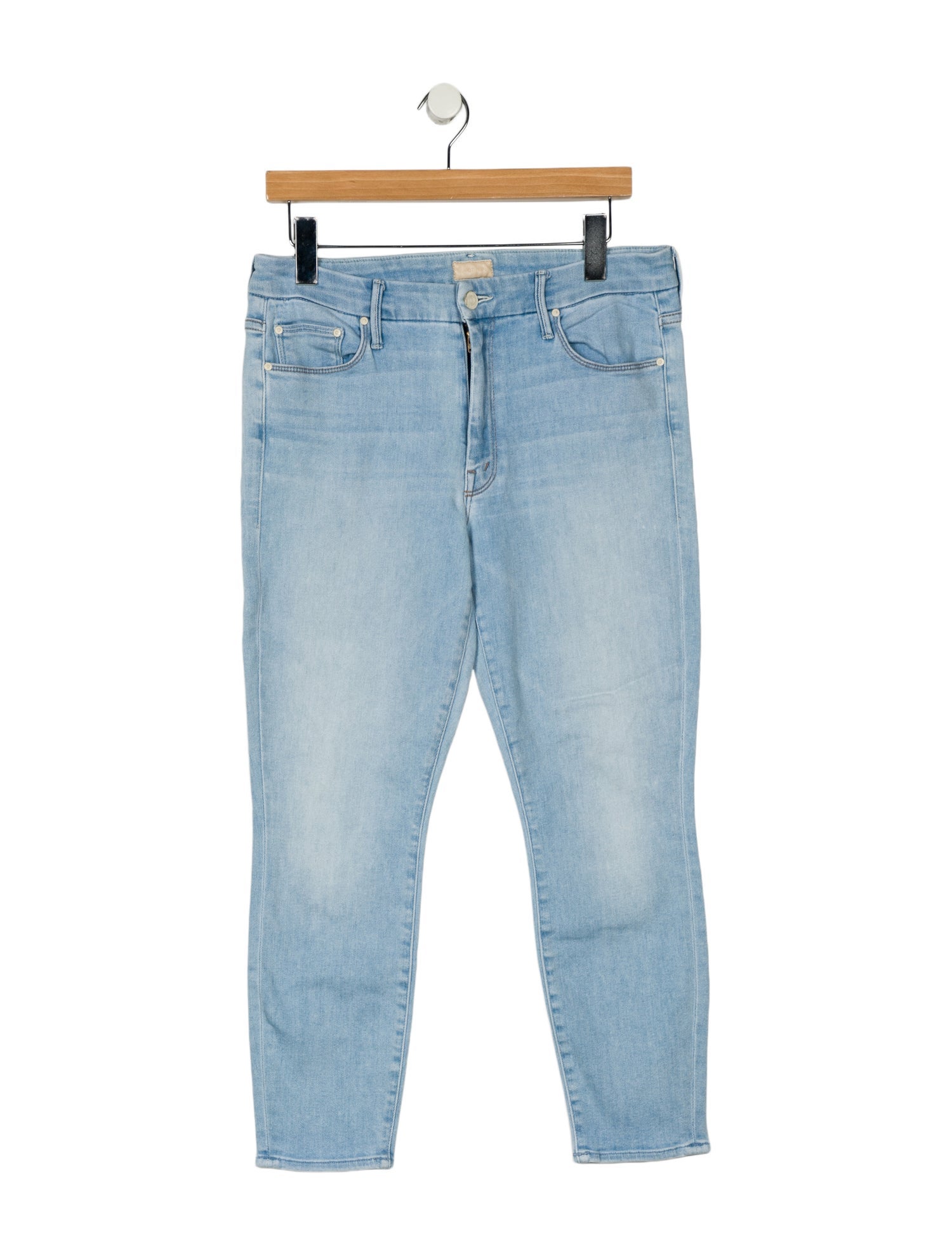 Mother Mid-Rise Straight Leg Jeans