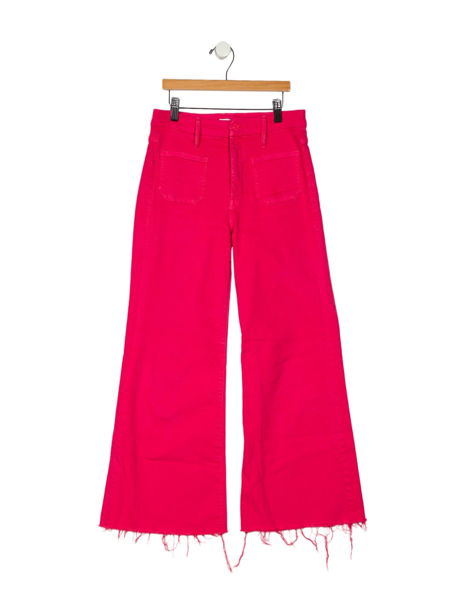 Mother Mid-Rise Wide Leg Jeans