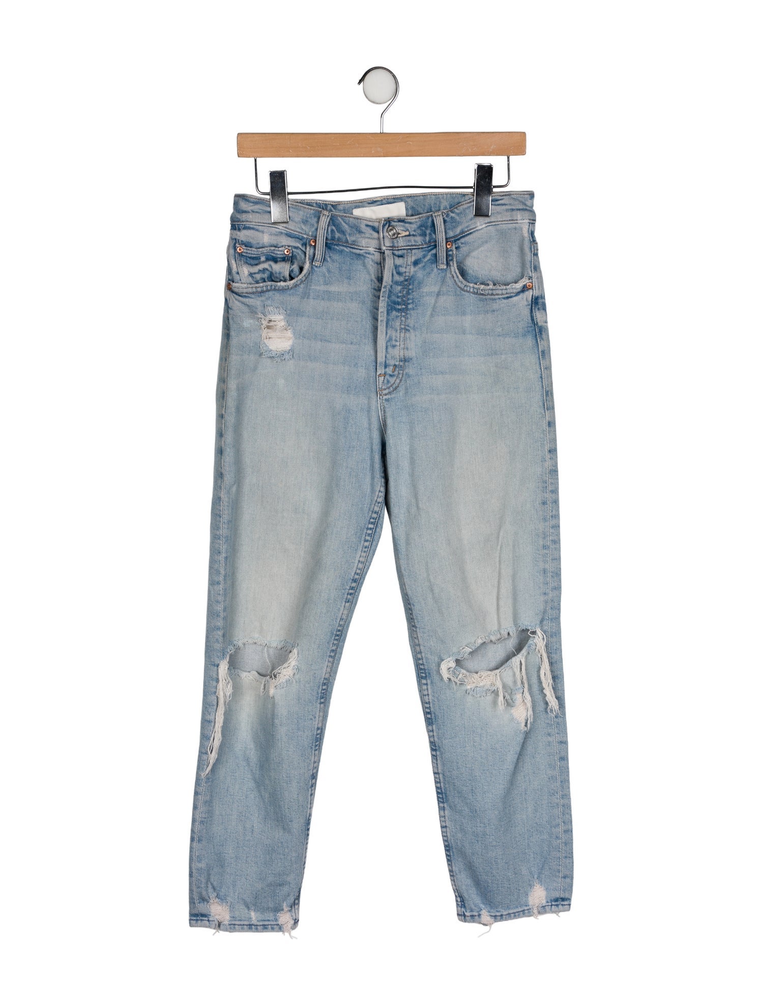 Mother High-Rise Straight Leg Jeans